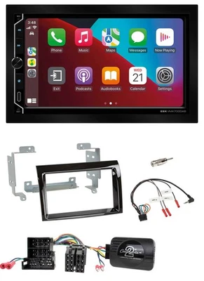 ESX 2DIN DAB USB Lenkrad Bluetooth Autoradio für Fiat Peugeot Citroen klavierlac - Bild 1 von 4