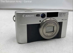 Canon Sure Shot Classic 120 35mm Zoom Lens Point & Shoot Film Camera With Bag - Picture 1 of 7