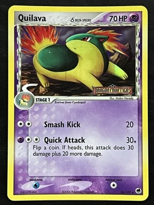 Pokemon Quilava Delta Species Reverse Holo - Dragon Frontiers - 36/101 LP - Image 1 of 2