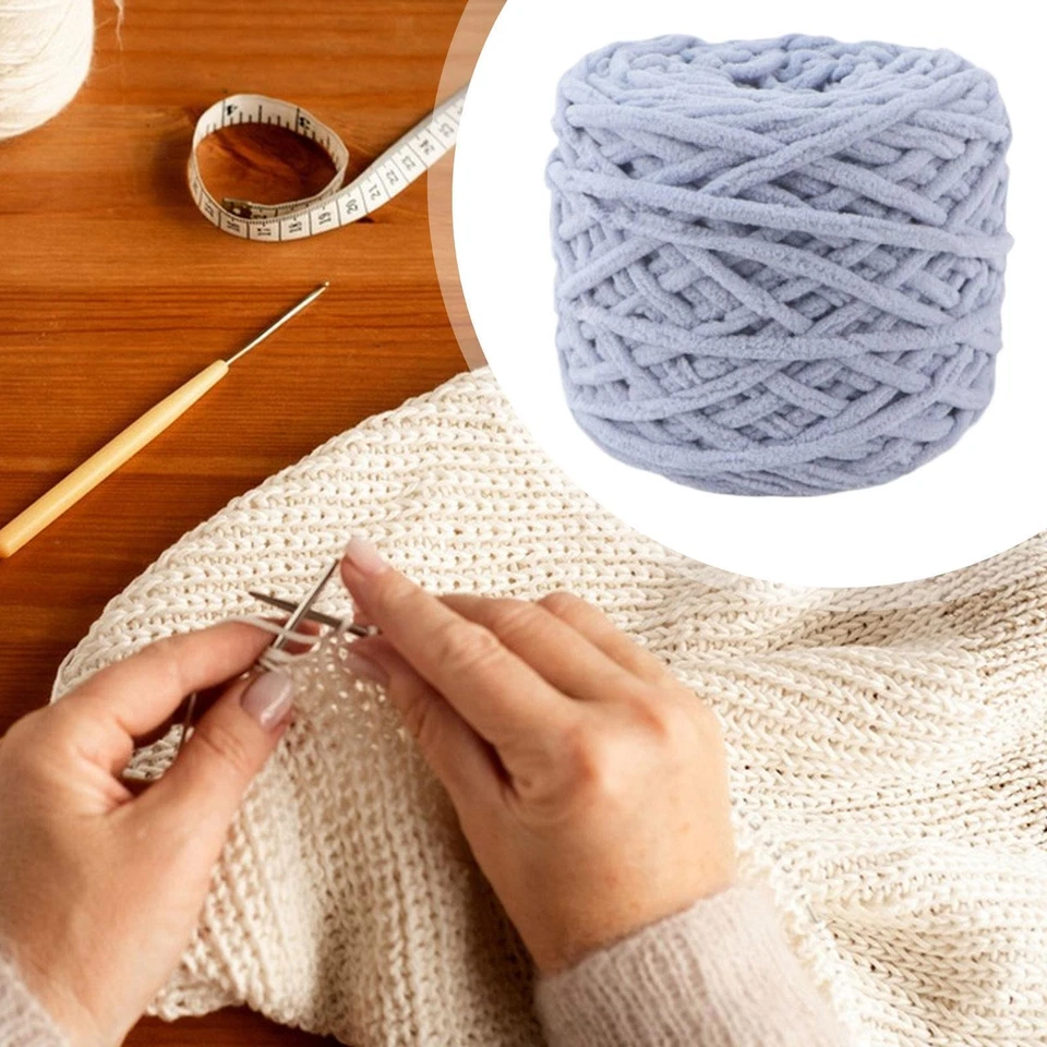 Hilo de chenilla grueso suave voluminoso hilo grueso para tejer mantas artesanales hágalo usted mismo Foto 1 de 1