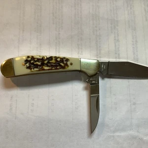 Steel Warrior Copperhead Stag Pocket Knives 106DS Knife - Picture 1 of 7