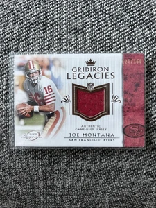 2011 Topps Gridiron Legends #GLR-JM Joe Montana Gridiron Legacies Jersey /150 - Picture 1 of 2