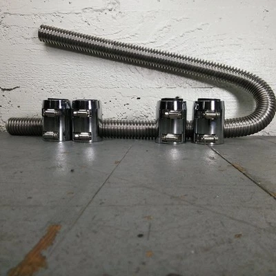 1955 - 1959 Chevy Truck 48 Stainless Steel SS Radiator Hoses Kit  - Image 1 of 4