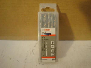 PACK OF 10 X BOSCH   7MM  HSS-G JOBBER METAL DRILL BITS 2608595070 - Picture 1 of 1