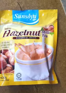 2 PACK SUNSOYA INSTANT HAZELNUT MILK TEA 12 STICKS EACH - Picture 1 of 2