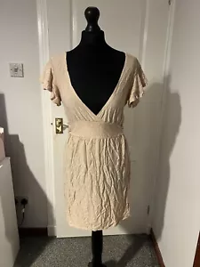 French Connection Gold Slip Dress Y2K 2006 - Picture 1 of 11