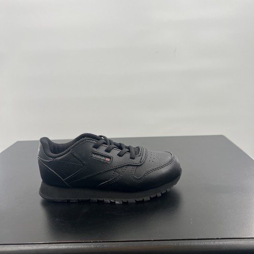 Sneaker classiche in pelle Reebok per bambini 50148 nere taglia 10