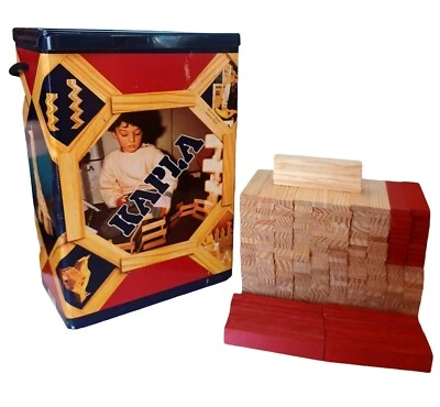Kapla Building Block Set Wooden Pieces with Box Netherlands Toy 225 Blocks - Image 1 of 4