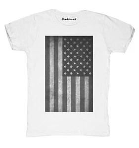 New T-Shirt Fiammata Uomo Bandiera Americana Vintage Idea Regalo - Foto 1 di 1