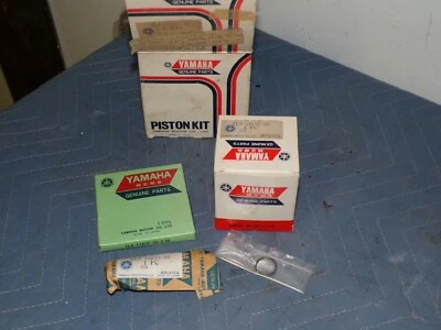 YAMAHA XS360 NOS PISTON KIT 1976-77 2nd OVER WITH RINGS WRIST PIN CIRCLIPS - Image 1 of 4