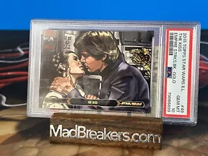 2015 Topps Star Wars Illustrated Empire Strikes Back “The Kiss” Gold /10 PSA 10! - Picture 1 of 2