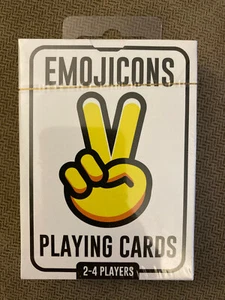 2019 YELLOW FINGERS PEACE Emojicons Playing Cards- New in Package - Anchor Play - Picture 1 of 4