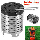 Portable Heater Cover Warmer Mini Tent Stove Heating Cover Stainless Steel FaYWh