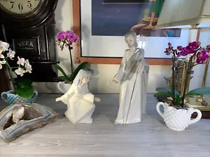 RARE Tengra JESUS +MOTHER MARY Hand Made RELIGIOUS Figurine Valencia Spain - Picture 1 of 12
