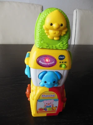 jouet premier âge vtech 1, 2, 3 empilo'animo - Photo 1/4