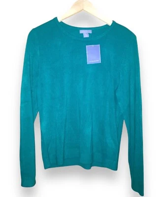 Laura Scott Sweater Women's Medium Green Pullover Long Sleeve Preppy Ladies - Image 1 of 3