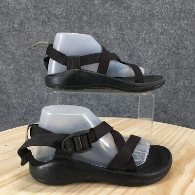 Chaco Sandals Youth 2 Boys Z/1 Sporty ZStrap Adjustable Slingback Black Fabric - Image 1 of 4