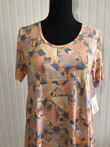 LuLaRoe Perfect T Shirt Short Sleeve Tunic Aztec Womens Size XS Orange Shirt - Picture 1 of 12
