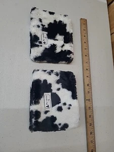 The Handmade Heifer Small Minky Cow Print Make Up Bag Set-J - Picture 1 of 7