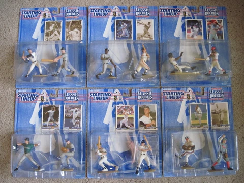 6 Lot 1997 Starting Lineup Classic Doubles Mickey Mantle Nolan Ryan Griffey Jr Cover