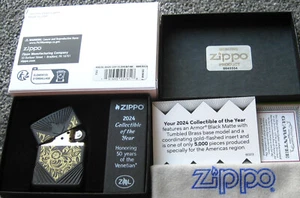 ZIPPO 360 AMERICAN Lighter 50 YRS of VENETIAN 40626 COLLECTIBLE OF YEAR 2024 - Picture 1 of 6