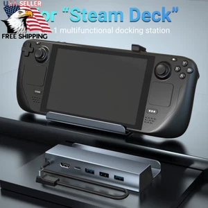 Docking Station for Steam Deck/ROG Ally 6-in-1 USB-C Multiport HDMI 4K 100W PD - Picture 1 of 8