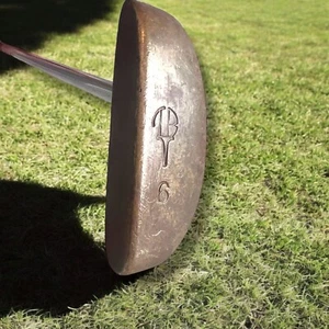 Vintage Putter goldfarben markiert TB 6 Rechtshänder Stahlschaft - Bild 1 von 9