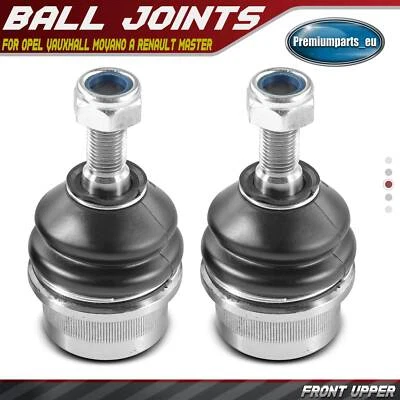 2x Ball Joint Front Upper for Opel Vauxhall Movano A Renault Master II Nissan - Image 1 of 4