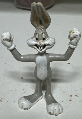 "Figura de vinilo de goma Warner Bros Toy Bonita de colección 1991 Bugs Bunny Looney Tunes 3,5""" Foto 1 de 4