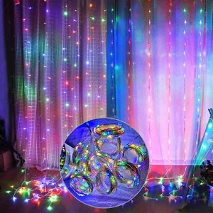 300 LED USB String Light Remote Control Xmas Party Wedding Curtain Fairy Lights - Picture 1 of 12