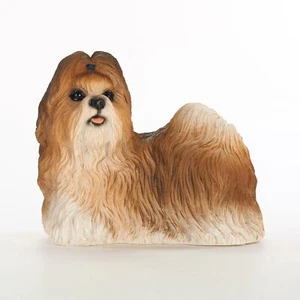 Shih Tzu Figurine Hand Painted Statue Tan - Picture 1 of 1