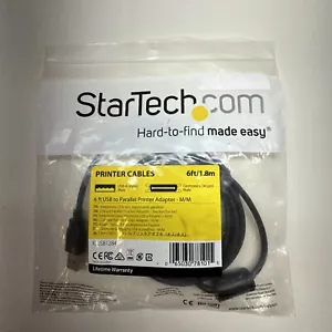 Startech ICUSB1284 6 FT USB Parallel Printer Adapter Cable Centronics Male 1284 - Picture 1 of 3
