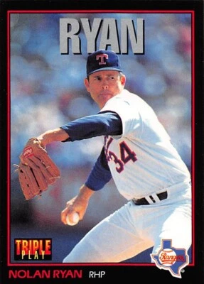 1993 Triple Play #96 Nolan Ryan Texas Rangers 🔥⚾🔥 - Image 1 of 3