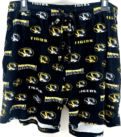 NEW University of Missouri Tigers Concepts Sport Black Sleepwear Shorts Mens L Cover