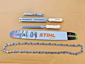 Stihl 16 Zoll Schiene + Kette 55 Mitnehmer und Zubehör für MS170 + Kostenlose... - Picture 1 of 4