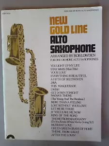 **RARE** 1978 New Gold Line Alto Saxophone Arranged by Bob Lowden 20 Songs - Picture 1 of 10