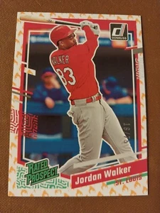 2023 JORDAN WALKER DONRUSS ON FIRE EMOJI ROOKIE CARD RC /75 STL CARDINALS #50 - Picture 1 of 2
