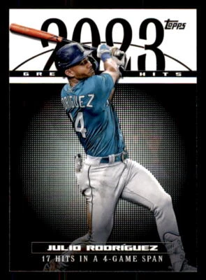2024 Topps 2023 Greatest Hits #23GH-17 Julio Rodriguez Seattle Mariners - Image 1 of 2