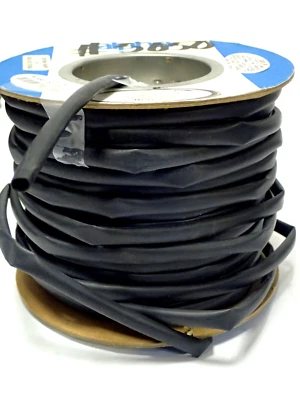 ALPHA WIRE FIT 221  1/4" BLK HEAT SHRINK POLYOLEFIN MIL-I-23053A APPROX 125' - Image 1 of 4