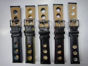Genuine leather band strap bracelet FITS CHOPARD Mille Miglia GL XL Chronograph - Picture 1 of 12