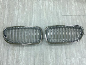 Front Kidney Hood Grilles Chrome-Silver For '2010-'2014 BMW F10/F11 5 Series - Imagen 1 de 3