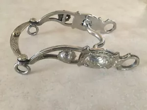 Showman 5” Stainless Steel Engraved Silver Ported Western Show Bit HORSE 2170524 - Picture 1 of 6