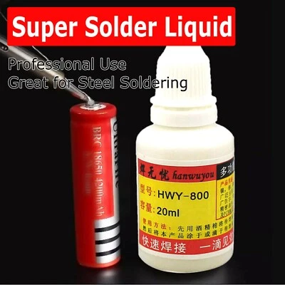 AMERIBOX 20ml Stainless Steel Flux Soldering Paste Stainless Steel Liquid Solder Tool NEW