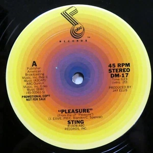 STING 12" Pleasure ABC 1978 VG+ vinyl funk soul #6317 - Picture 1 of 2