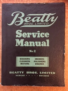 Beatty Bros. Limited Service Manual No. 2. Fergus, Ontario. 1943. Scarce - Picture 1 of 5