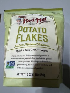 2 Bags of Bob's Red Mill Potato Flakes - Instant Mashed Potatoes - 16oz Bags - Picture 1 of 2