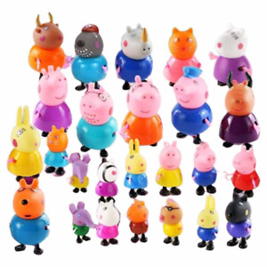 25Pcs Peppa Pig Family Friends Emily Action Figures Toys -UK Fast Shipping