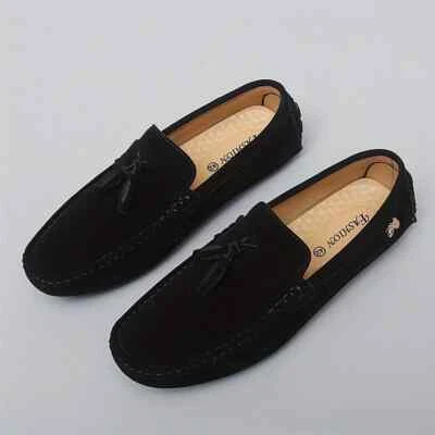 Men's Casual Shoes Loafers Hollow Out Moccasins Breathable Slip on Driving Shoes - Image 1 of 4