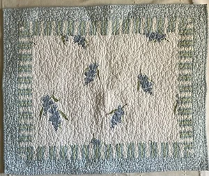Martha Stewart Kissenbezug Standard blau geblümt 23 x 28 Zoll - Bild 1 von 4