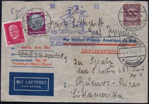 Zeppelin 1933 Dt. Reich 7. SAF Brief Berlin F`hafen Argentinien Si 232 Aa / 2059 - Bild 1 von 2